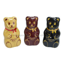 Bear Shaped Metal Tin Box for Chocolate Packaging